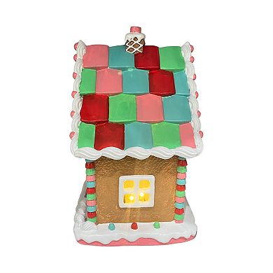 Crosslight Santa's Hut Gingerbread House Table Decor