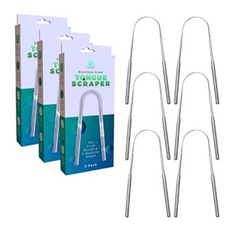 3 Pack Stainless Steel Tongue Scraper