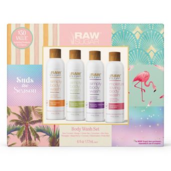 Raw Sugar Living Suds the Season 4 pc Body Wash Set