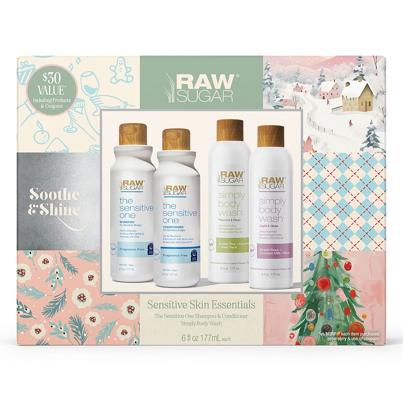 Raw Sugar Living Soothe & Shine 3-pc. Sensitive Skin Essentials Set, None