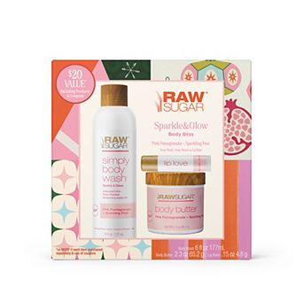Raw Sugar Living Sparkle & Glow 3 pc Body Care Set