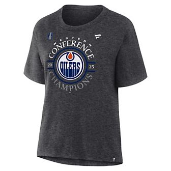Women's Fanatics Edmonton Oilers 2025 Western Conference Champions Locker Room T-Shirt