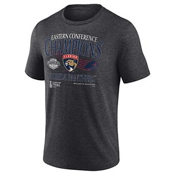 Men's Fanatics Florida Panthers 2025 Eastern Conference Champions Old School Tri-Blend T-Shirt