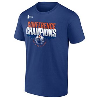 Men's Fanatics Edmonton Oilers 2025 Western Conference Champions Local Hometown T-Shirt
