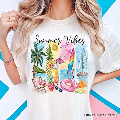 Summer Vibes T-Shirt, Vacation Beach Tee