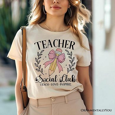 Teacher Social Club T-Shirt, Tee for Stylish Educators