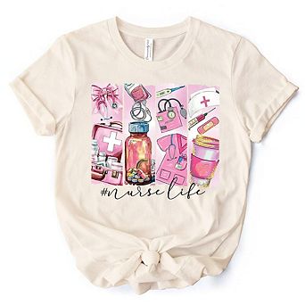 Nurse Life T-Shirt, Medical Essentials Tee for Coquette Nurses