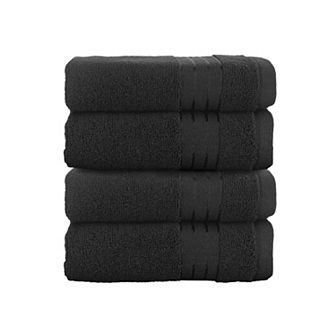 Elegant Comfort 4 Pack Premium Turkish Cotton Hand Towel Set, 16 x 28 inch