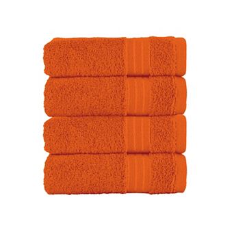 Elegant Comfort 4 Pack Premium Turkish Cotton Hand Towel Set, 16 x 28 inch