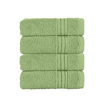 Elegant Comfort 4 Pack Premium Turkish Cotton Hand Towel Set, 16 x 28 inch