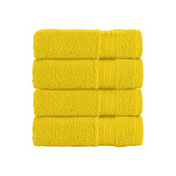 Elegant Comfort 4 Pack Premium Turkish Cotton Hand Towel Set, 16 x 28 inch