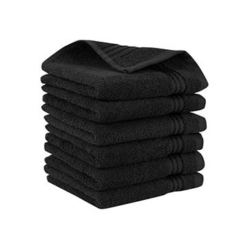 Elegant Comfort 6 Pack Premium Turkish Cotton Washcloth Towel Set, 13 x 13 inch