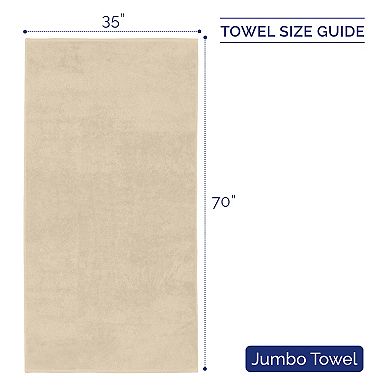 Elegant Comfort 1 Pice Premium Turkish Cotton Jumbo Towel Set, 35x 70 inch