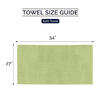 Elegant Comfort 2 Pack Premium Turkish Cotton Bath Towel Set, 27 x 54 inch