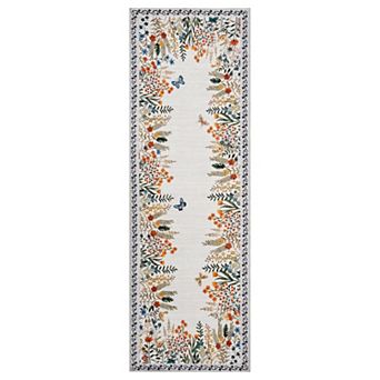 Area Rugs Washable Large Modern Abstract Soft Living Room Anti Skid Carpets -Flowers and Butterflies