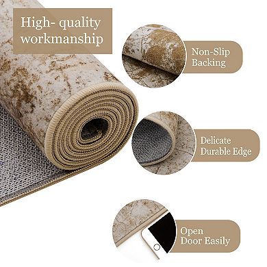 Area Rugs Washable Large Modern Abstract Soft Living Room Anti Skid Carpets Abstract - Variety