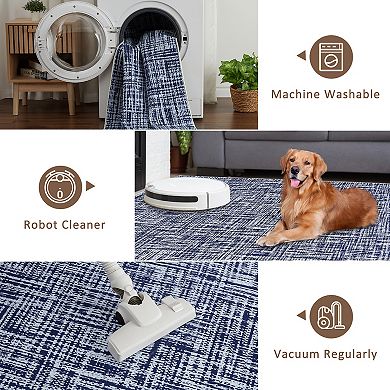 Area Rugs Washable Large Modern Abstract Soft Living Room Anti Skid Carpets Modern-Pingchuan Xiangyi