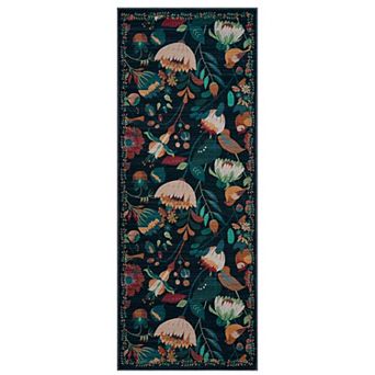 Area Rugs Washable Modern Abstract Soft Living Room Anti Skid Carpets Modern-Brilliant floral scent