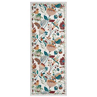 Area Rugs Washable Modern Abstract Soft Living Room Anti Skid Carpets Modern-Brilliant floral scent