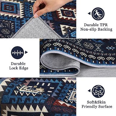 Area Rugs Washable Modern Abstract Living Room Soft Anti Skid Carpets Persia - Classic and timeless