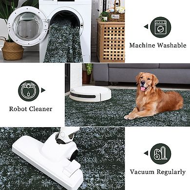 Area Rugs Washable Large Modern Abstract Living Room Soft Anti Skid Carpets Persia-Brilliant Galaxy