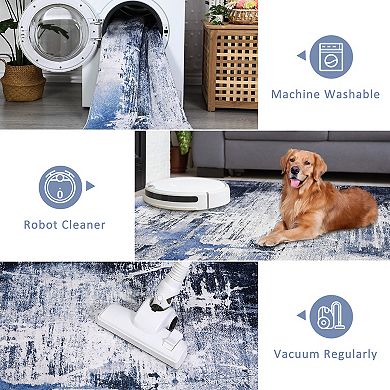 Area Rugs Washable Modern Abstract Living Room Soft Anti Skid Carpets Abstract-The Glorious Years