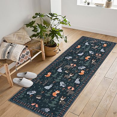 Area Rugs Washable Large Modern Abstract Soft Living Room Anti Skid Carpets Modern-All living things