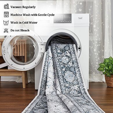 Area Rugs Washable Modern Abstract Soft Living Room Anti Skid Carpets Persia-graceful impression