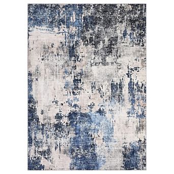 Area Rugs Washable Large Modern Abstract Soft Anti Skid Carpets Abstract-Colorful Flower Pattern