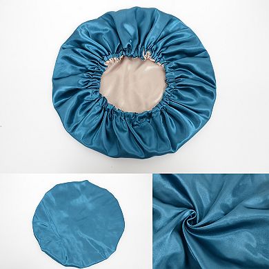 Women's Silk Sleep Bonnet Adjustable Elastic Band Smooth Hair Protection Cap