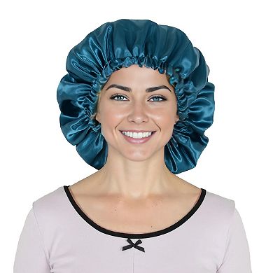 Women's Silk Sleep Bonnet Adjustable Elastic Band Smooth Hair Protection Cap