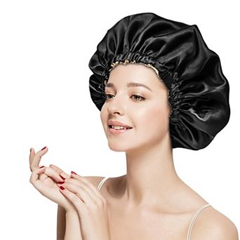 Women's Silk Sleep Bonnet Adjustable Elastic Band Smooth Hair Protection Cap