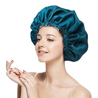 Women's Silk Sleep Bonnet Adjustable Elastic Band Smooth Hair Protection Cap