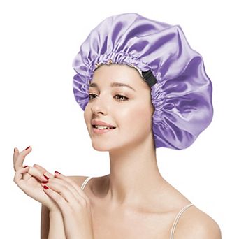Women's Sleep Bonnet Adjustable Elastic Band Smooth Hair Protection Cap