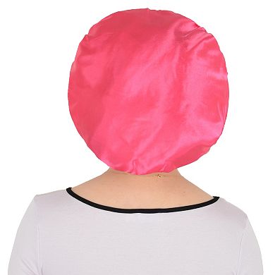 Women's Satin Sleep Bonnet Elasticity Wide Band Silky Hair Protection for Curly and Natural Hair