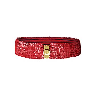 Women's Sequin Elastic Waist Belt with Clasp