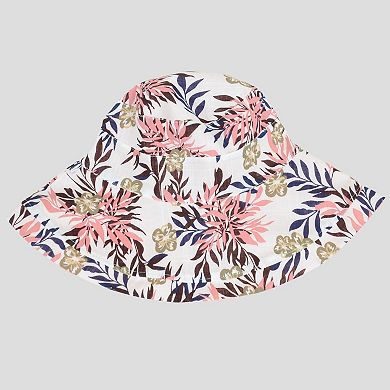 Women's Reversible Bucket Hat Stylish Floral Printing Sun Protection