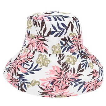 Women's Reversible Bucket Hat Stylish Floral Printing Sun Protection
