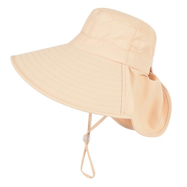 Women's Ponytail Sun Hat Wide Brim Sun Hat with Flap Packable