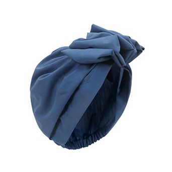 Women's Vintage Turban Headwrap with Large Bow Elegant Soft Stretch Headscarf