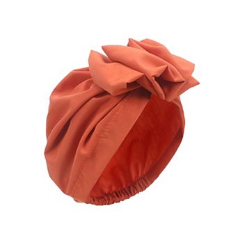 Women's Vintage Turban Headwrap with Large Bow Elegant Soft Stretch Headscarf
