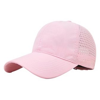 Women's Perforated Sports Baseball Cap Stylish Anti-UV Sun Protection Hat