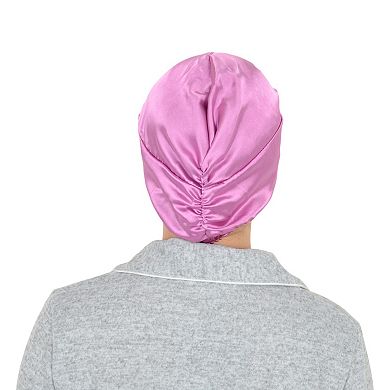 Women's Silk Bonnet for Sleeping Satin Lined Hair Bonnet Twist Elastic Band Hair Cap