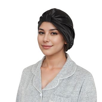 Women's Silk Bonnet for Sleeping Satin Lined Hair Bonnet Twist Elastic Band Hair Cap
