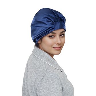 Women's Silk Bonnet for Sleeping Satin Lined Hair Bonnet Twist Elastic Band Hair Cap