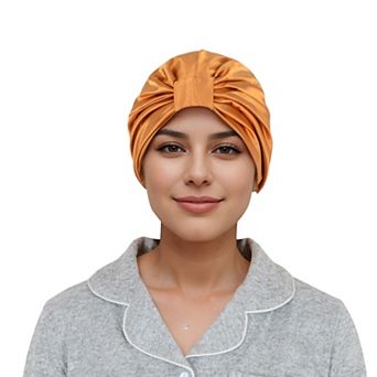 Women's Silk Bonnet for Sleeping Satin Lined Hair Bonnet Twist Elastic Band Hair Cap