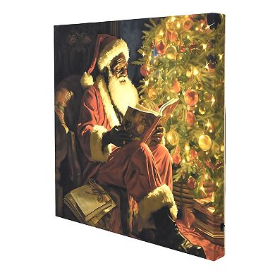Santa Claus LED Canvas Wall Art