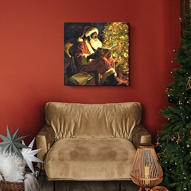 Santa Claus LED Canvas Wall Art