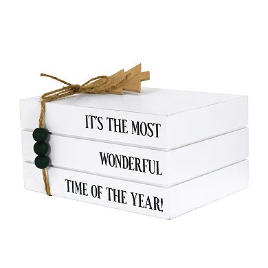 Stacked Books Table Top Decor