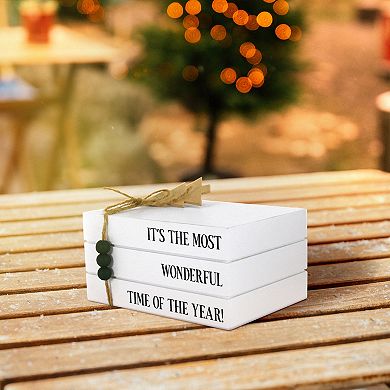 Stacked Books Table Top Decor
